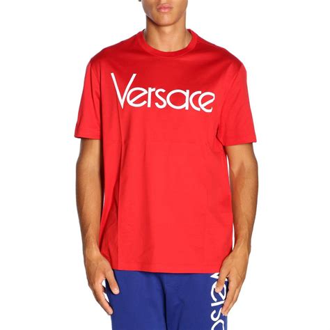 red versace shirts